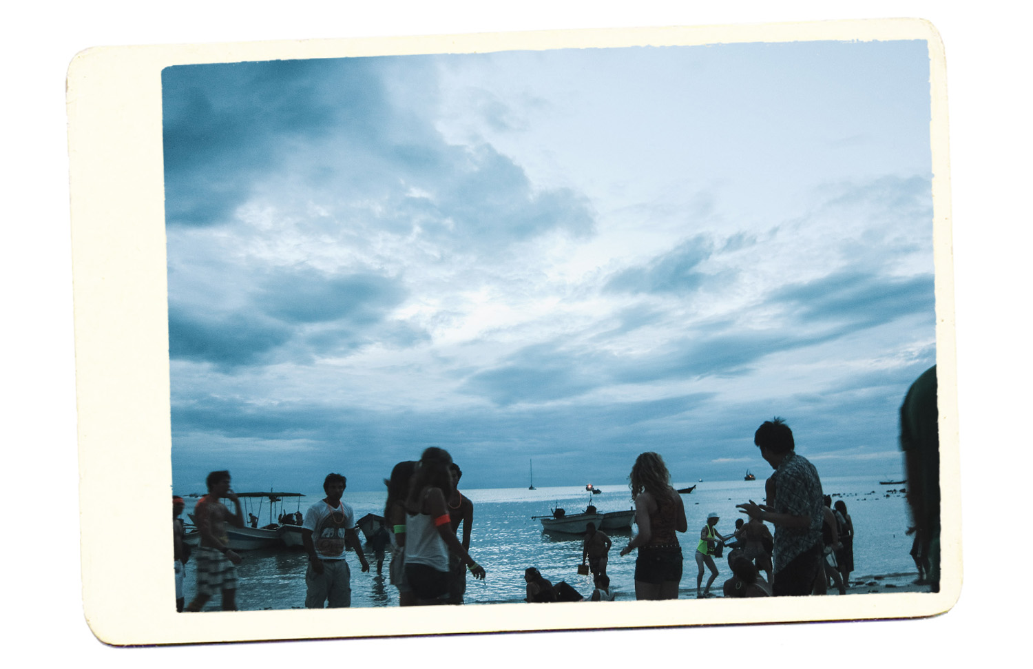 Night Party Morning thailand full moon party beach
