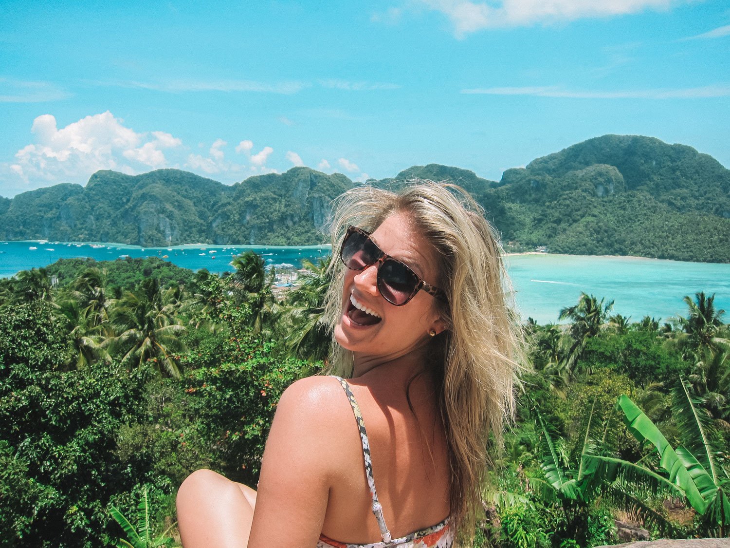 Blonde in Southeast Asia