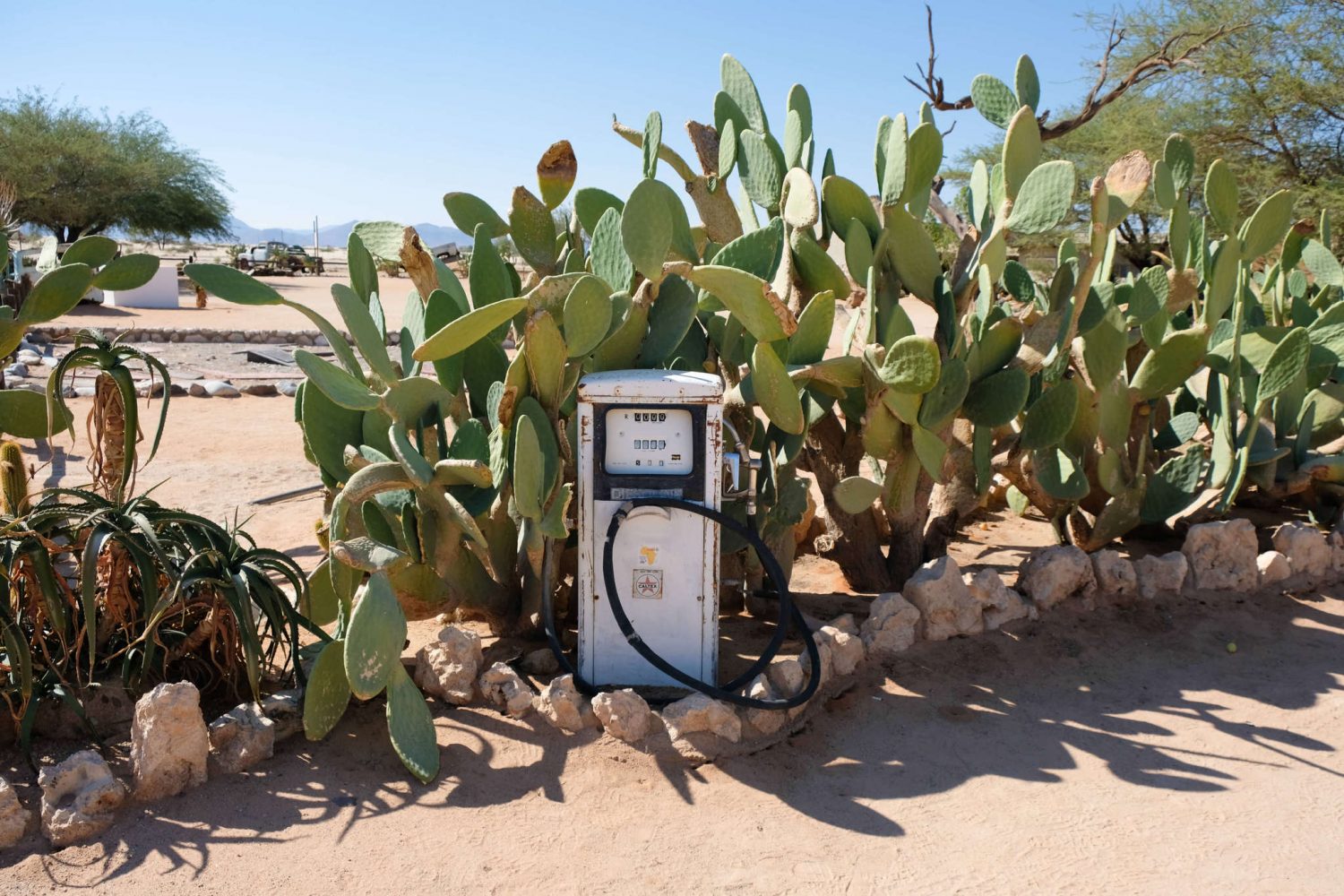 Old gas tank in Namibia