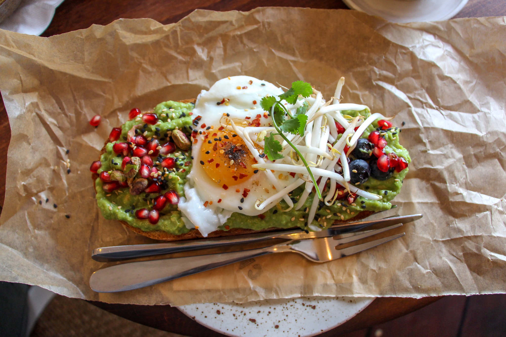 avocado toast in prague