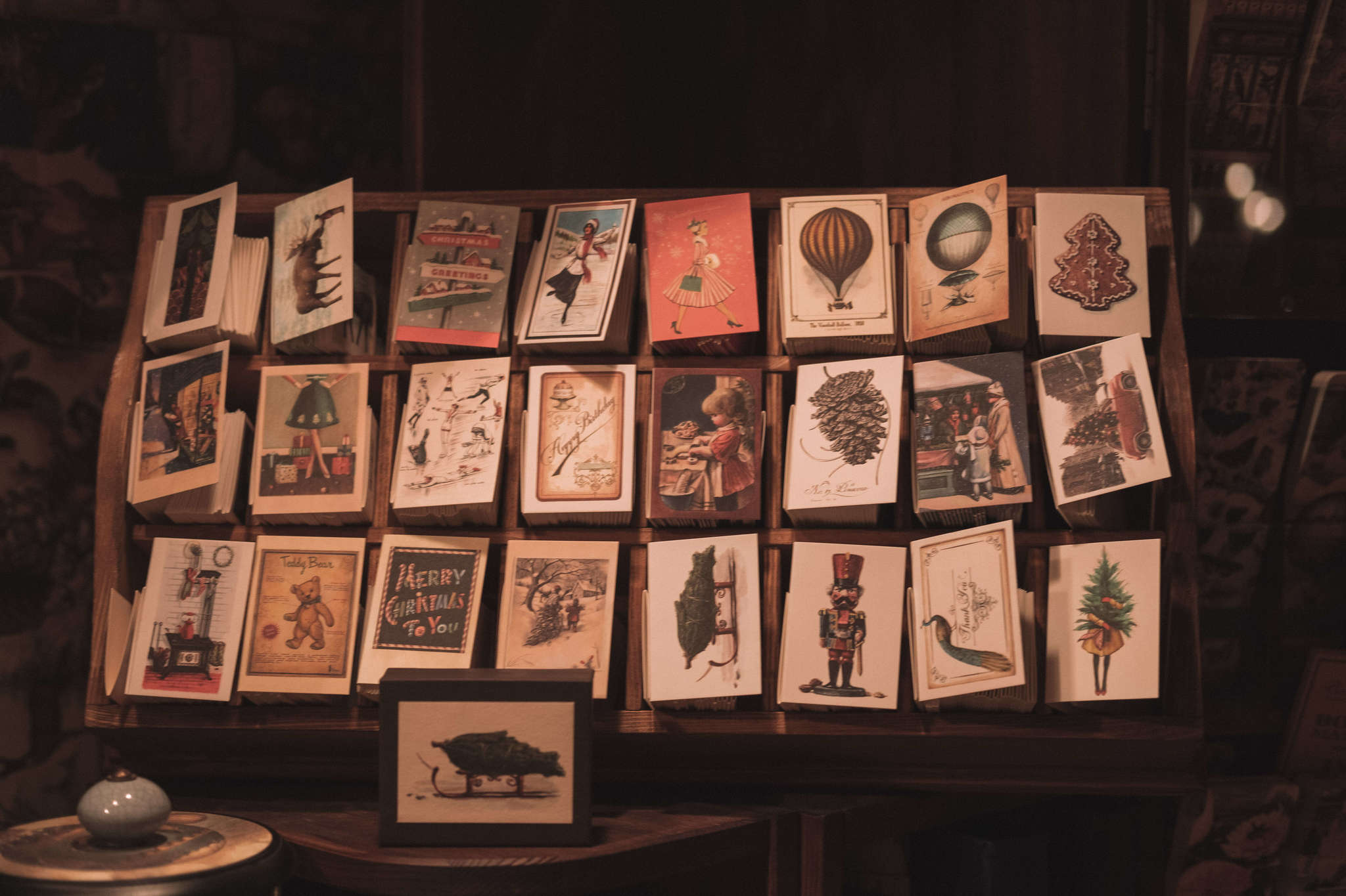 Books at Christmas Market in Vienna, Austria