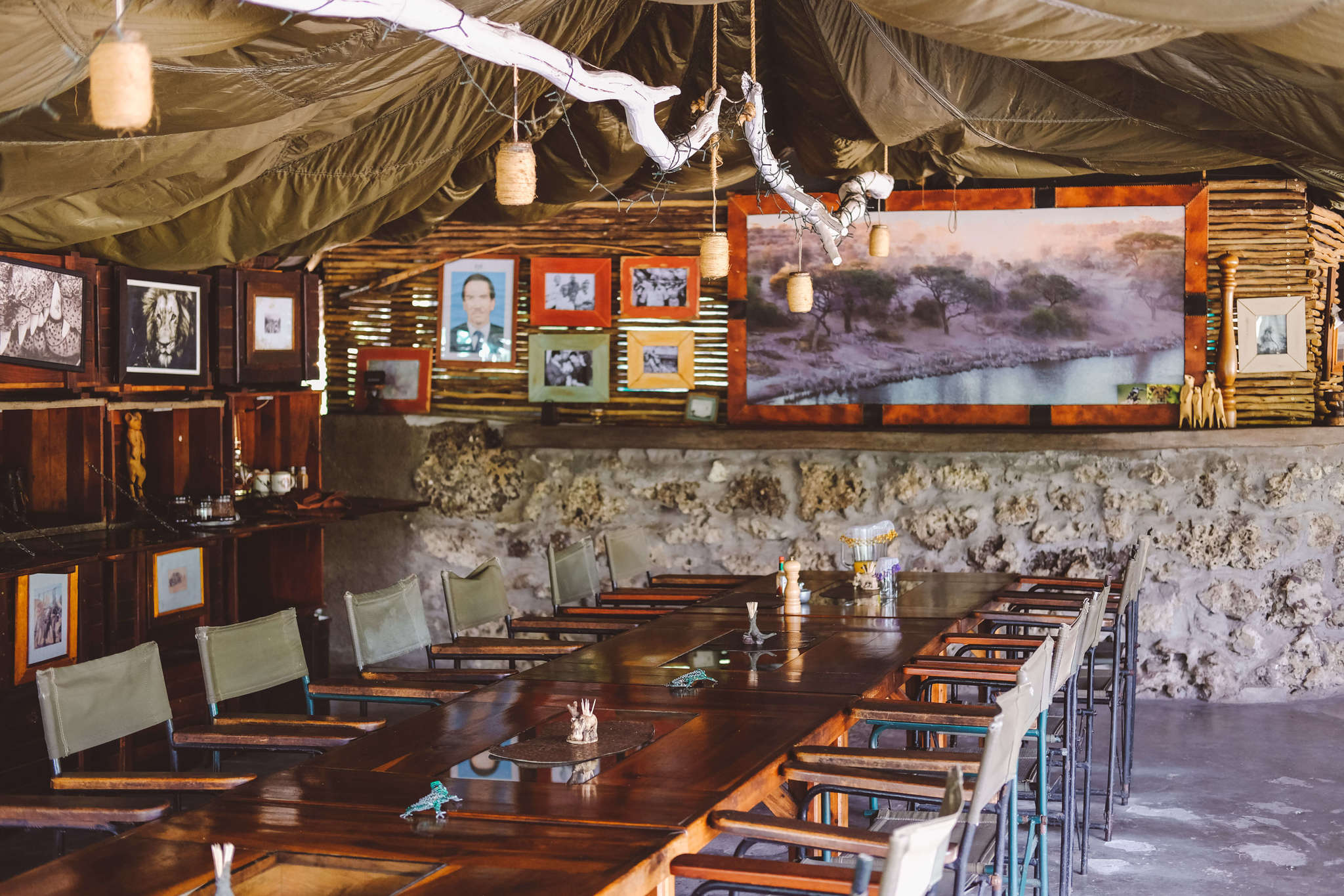 Dining at Meno a Kwena in Botswana