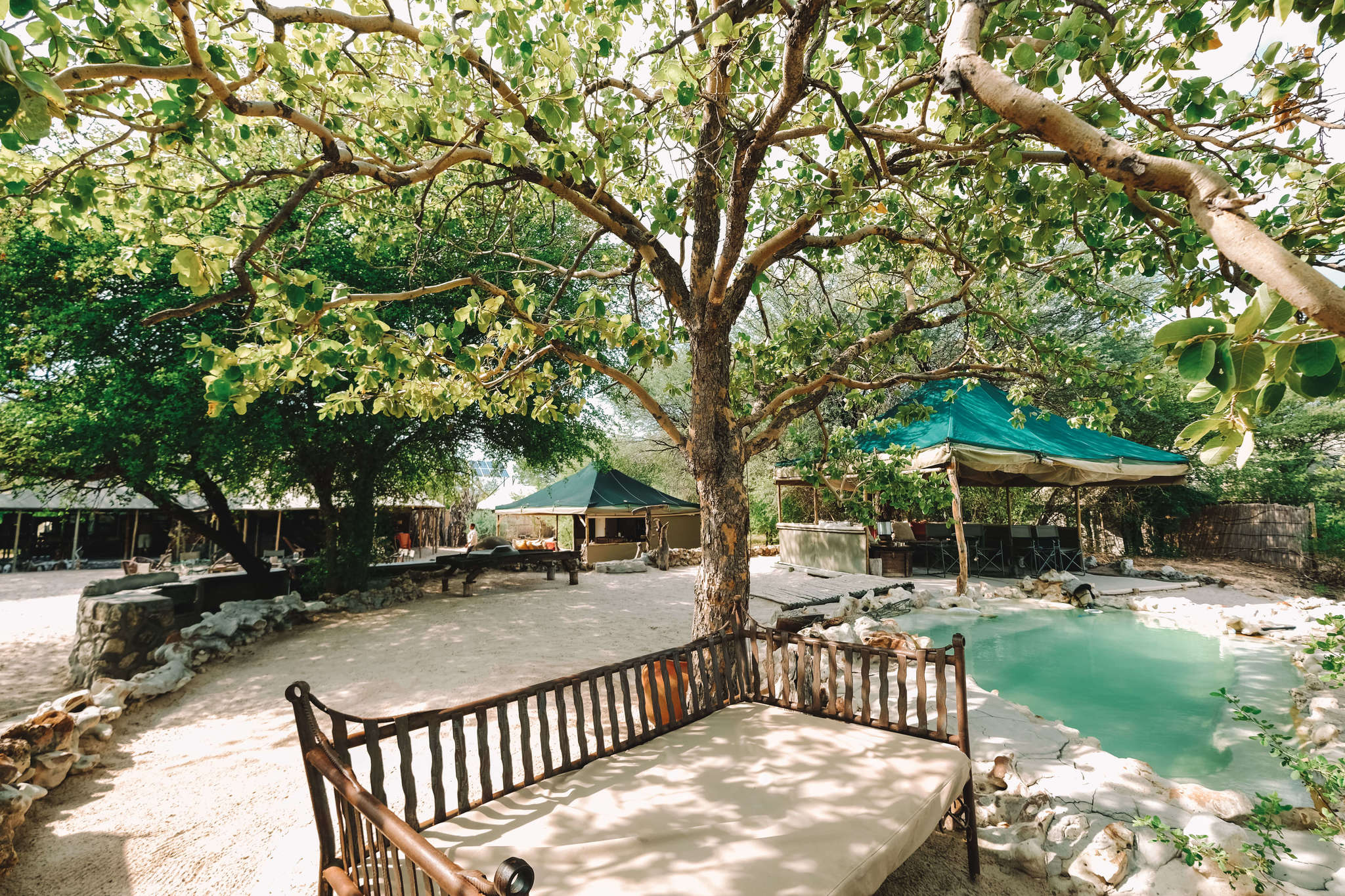 Outside at Meno a Kwena in Botswana