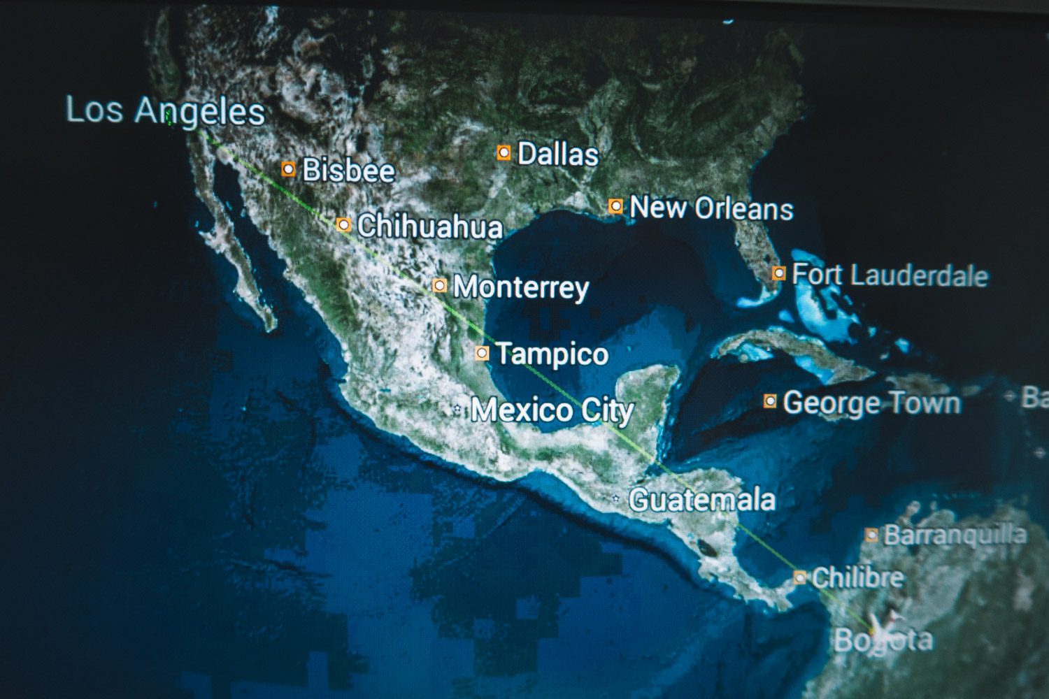 Avianca Business Class from LA to Bogotá