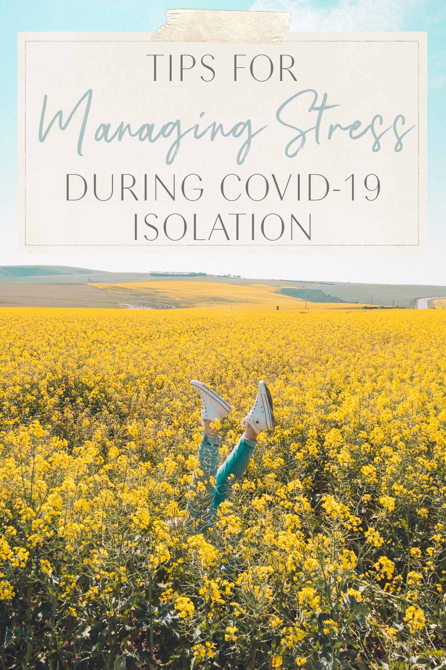 Yellow Flower Fields Stress Free Tips for Managing during Coronavirus Covid